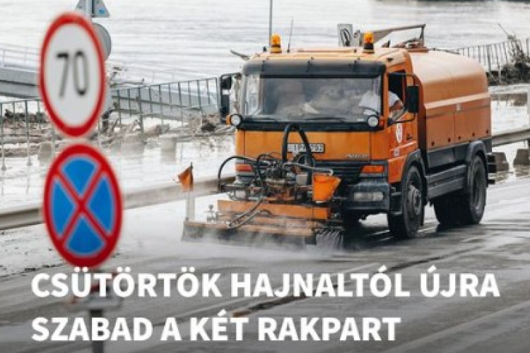 Árvíz - Megnyitották a rakpartokat